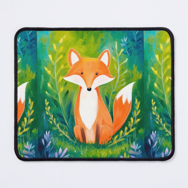 Item preview, Cute Fox. Adorable fox, watercolor fox, fox drawing, floral fox, fox image designed and sold by FoxVibes.