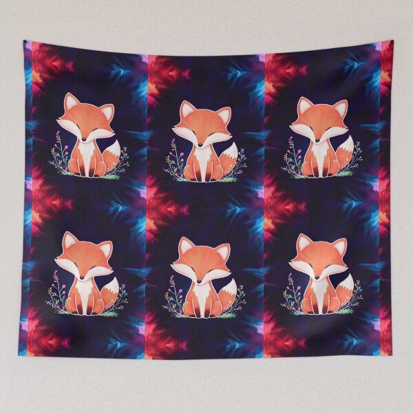 Artikelvorschau, Süßer Fuchs. Entzückender Fuchs, Aquarellfuchs, Fuchszeichnung, Blumenfuchs, Fuchsbild entworfen und verkauft von FoxVibes.