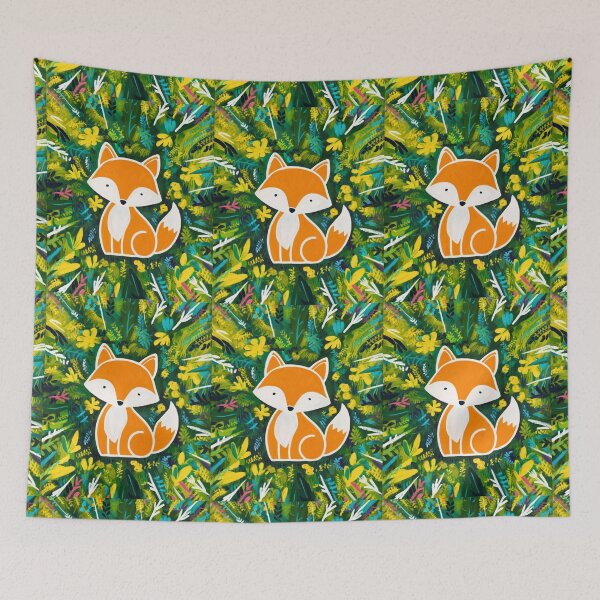 Artikelvorschau, Süßer Fuchs. Entzückender Fuchs, Aquarellfuchs, Fuchszeichnung, Blumenfuchs, Fuchsbild entworfen und verkauft von FoxVibes.