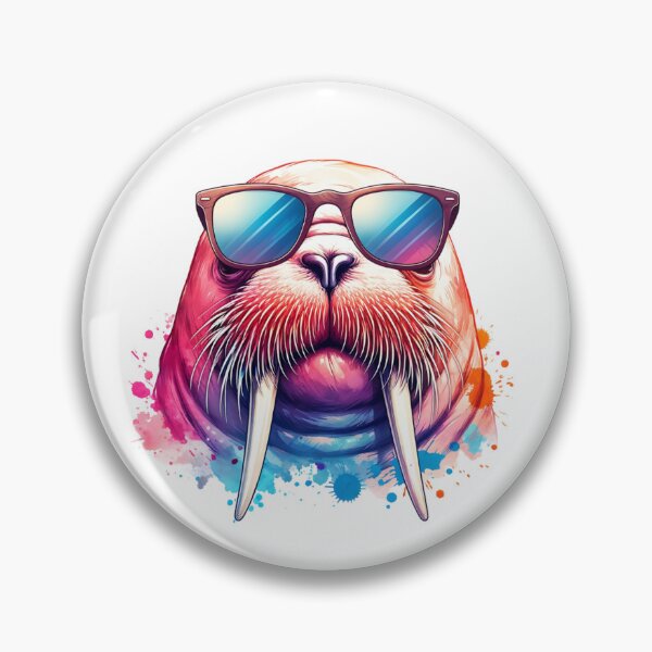Item preview, Watercolor Cool Walrus designed and sold by TheAnimalZ00.