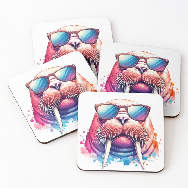 Item preview, Watercolor Cool Walrus designed and sold by TheAnimalZ00.
