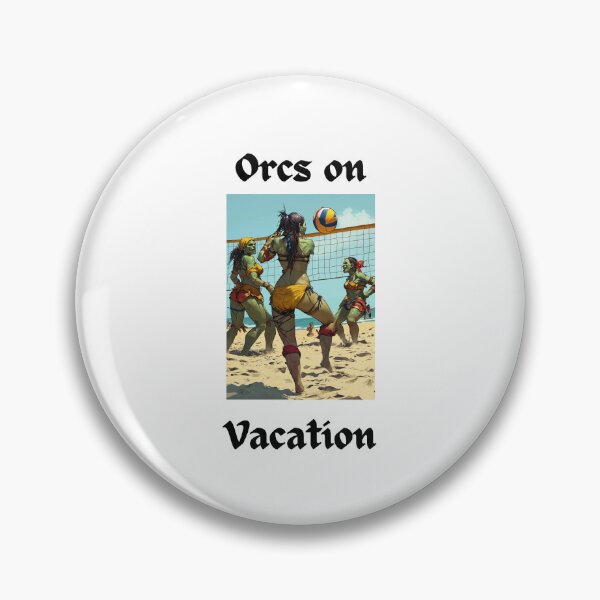 Item preview, Orcs On Vacation Beach Volleyball designed and sold by popsbh.
