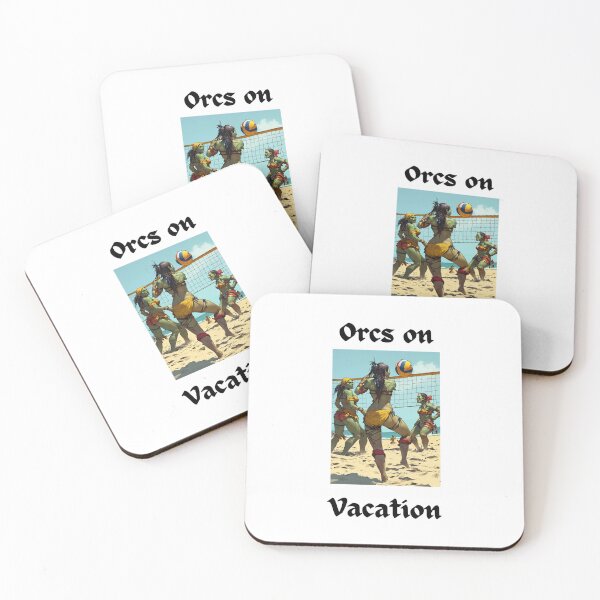 Item preview, Orcs On Vacation Beach Volleyball designed and sold by popsbh.