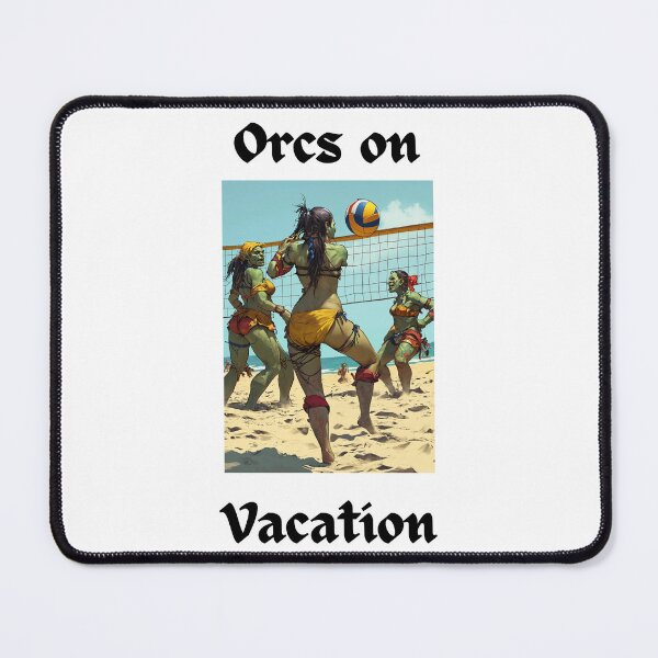 Item preview, Orcs On Vacation Beach Volleyball designed and sold by popsbh.
