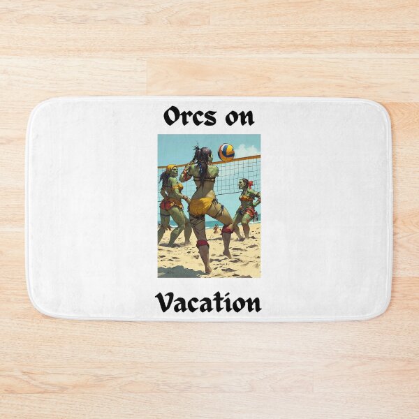 Item preview, Orcs On Vacation Beach Volleyball designed and sold by popsbh.