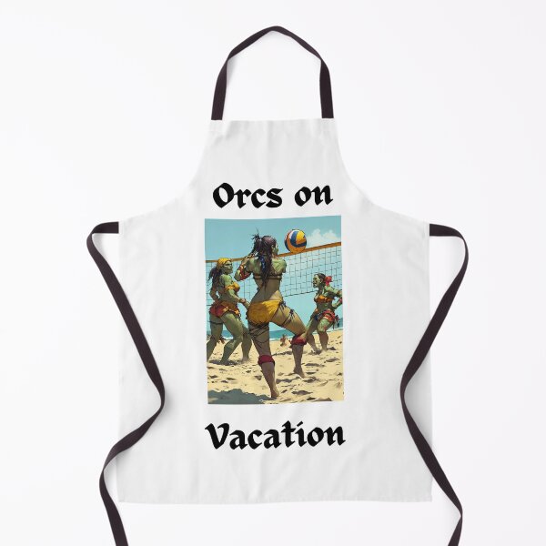 Item preview, Orcs On Vacation Beach Volleyball designed and sold by popsbh.
