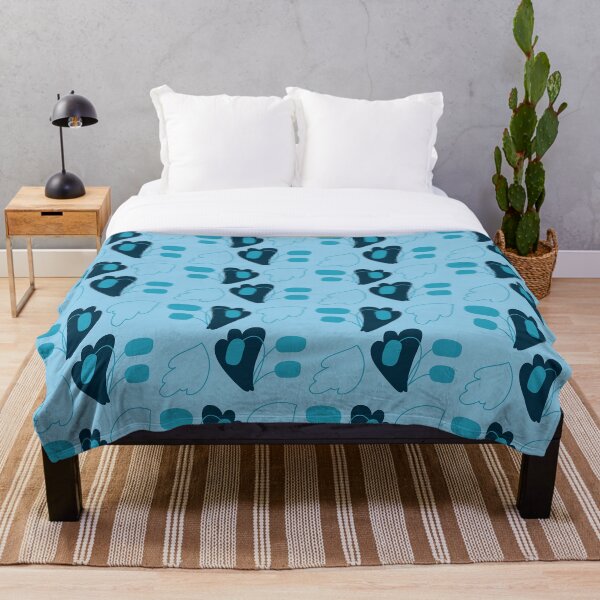 Item preview, Simple Abstract Blue Green Floral designed and sold by OhYha.