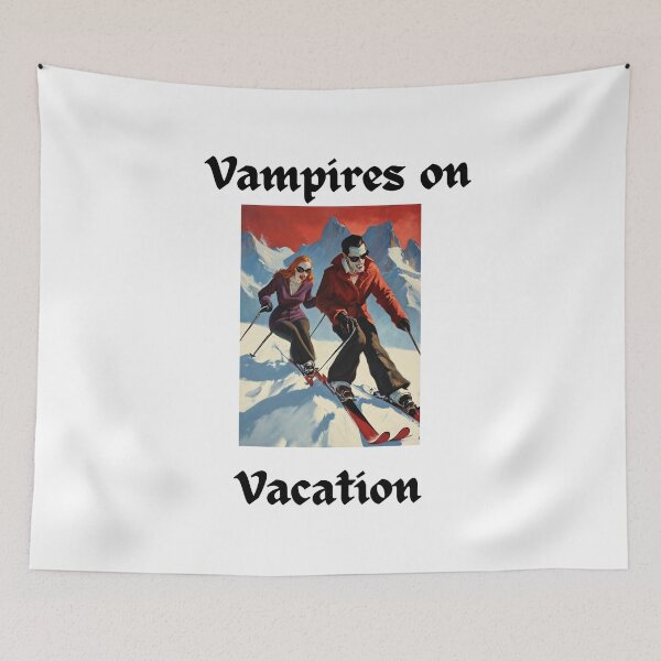 Item preview, Vampires on Vacation Skiing designed and sold by popsbh.
