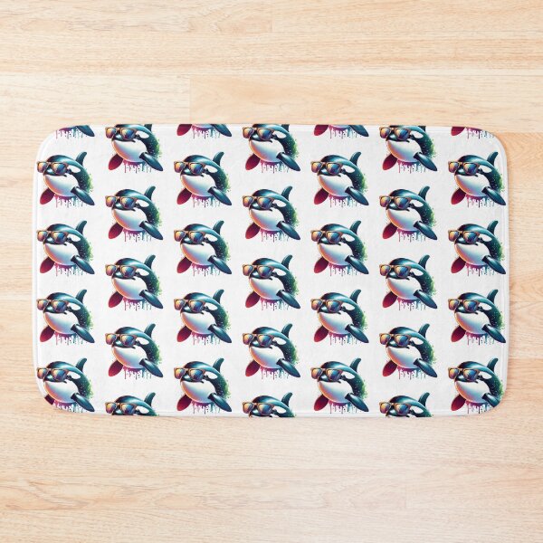 Item preview, Watercolor Orca Wearing Sunglasses designed and sold by TheAnimalZ00.