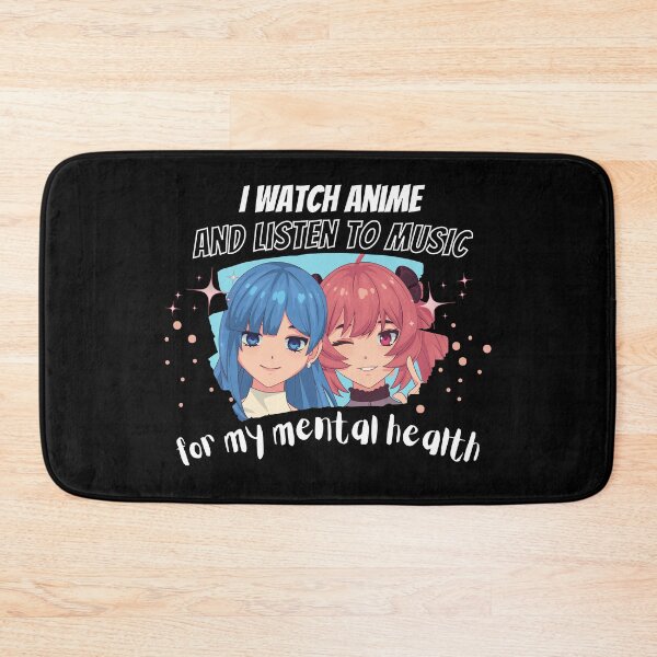 Item preview, I Watch Anime and Listen to Music for Mental Health Shirt, Kawaii Anime Fan, Positive Message, Self-Care, Sensory Regulation, Otaku Gift, Music Lover, Inspirational Quote, Emotional Support designed and sold by Zenovation.