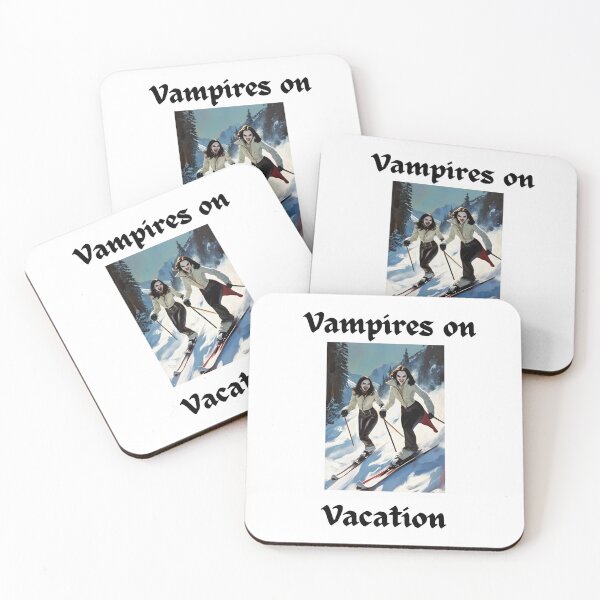 Item preview, Vampires on Vacation Skiing designed and sold by popsbh.