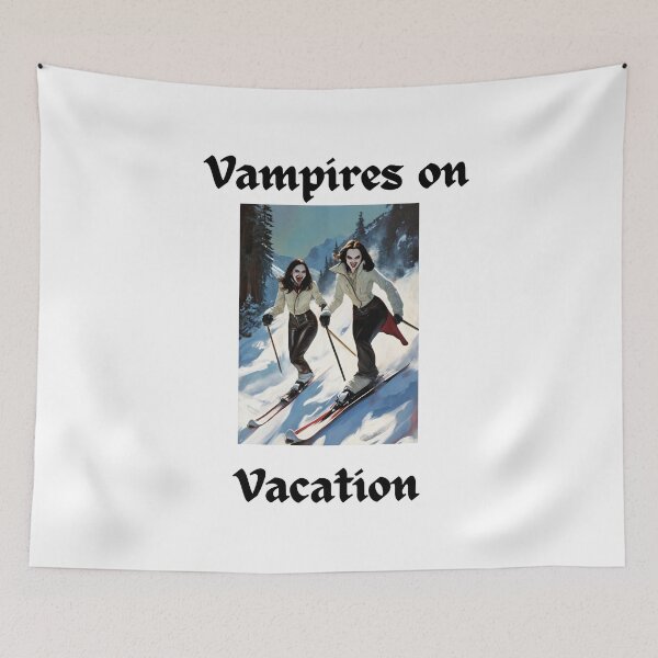Item preview, Vampires on Vacation Skiing designed and sold by popsbh.
