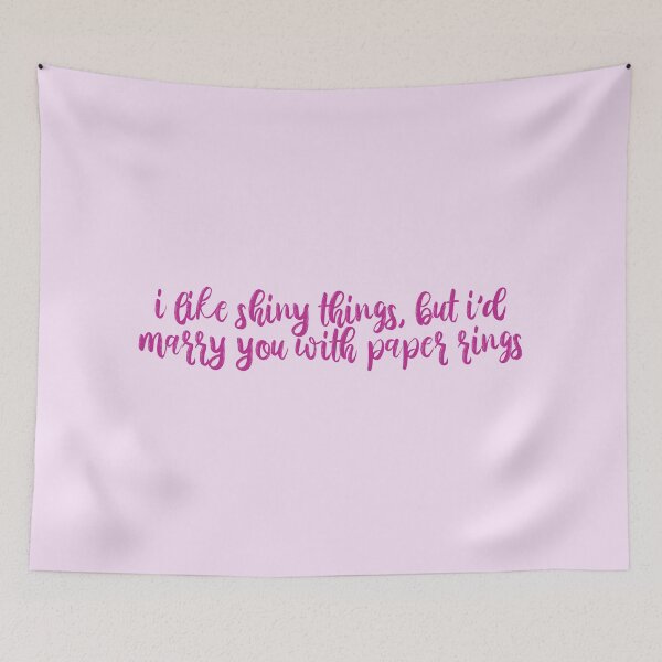 Item preview, Paper Rings Lyrics Taylor Swift designed and sold by BoldNFresh.