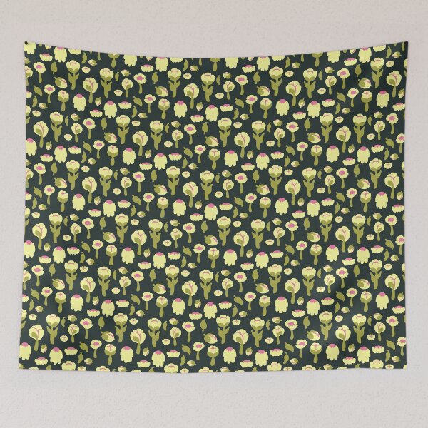 Item preview, Green Pattern of Cute Flowers designed and sold by OhYha.