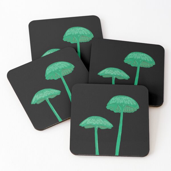 Item preview, Green Mushroom Couplet designed and sold by notastranger.