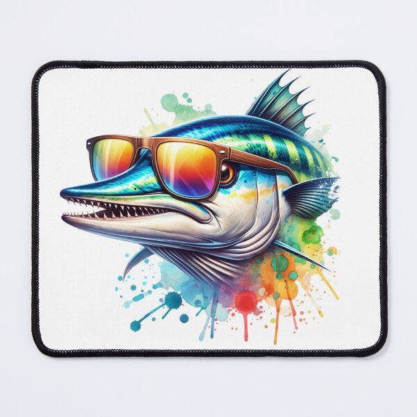 Item preview,  Watercolor Barracuda Wearing Sunglasses designed and sold by TheAnimalZ00.