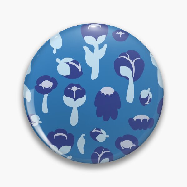 Item preview, Blue Pattern of Cute Flowers designed and sold by OhYha.