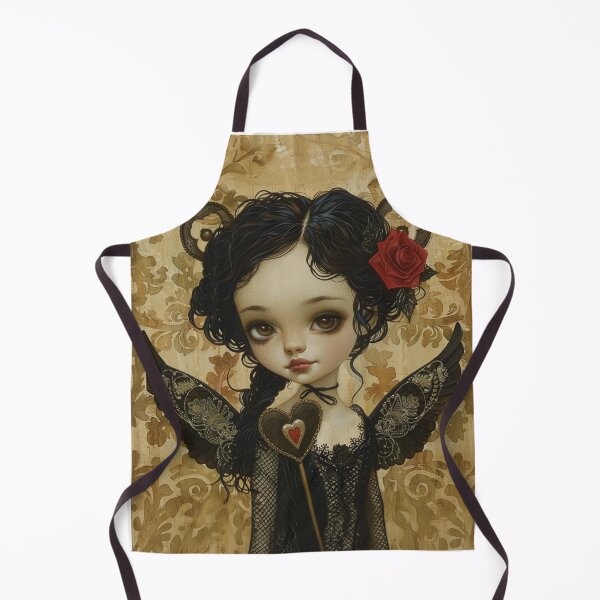 Item preview, Gothic girl vintage lowbrow art designed and sold by bluepygmy.