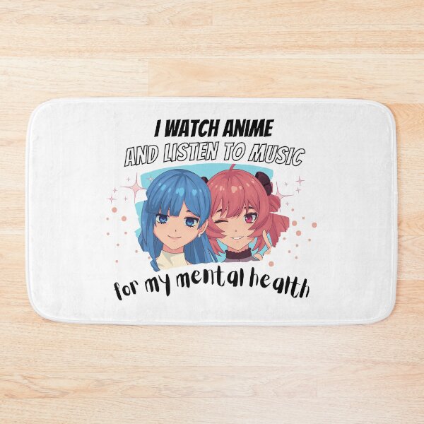 Item preview, I Watch Anime and Listen to Music for Mental Health Shirt, Kawaii Anime Fan, Positive Message, Self-Care, Sensory Regulation, Otaku Gift, Music Lover, Inspirational Quote, Emotional Support designed and sold by Zenovation.