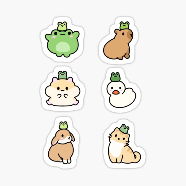 Item preview, animals with small frog designed and sold by Daniel .st.
