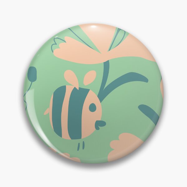Item preview, Green Bee and Flower designed and sold by OhYha.