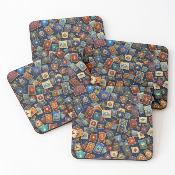 Item preview, Oracle cards on blue velvet designed and sold by BlissMarket.