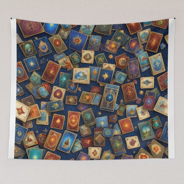 Item preview, Oracle cards on blue velvet designed and sold by BlissMarket.
