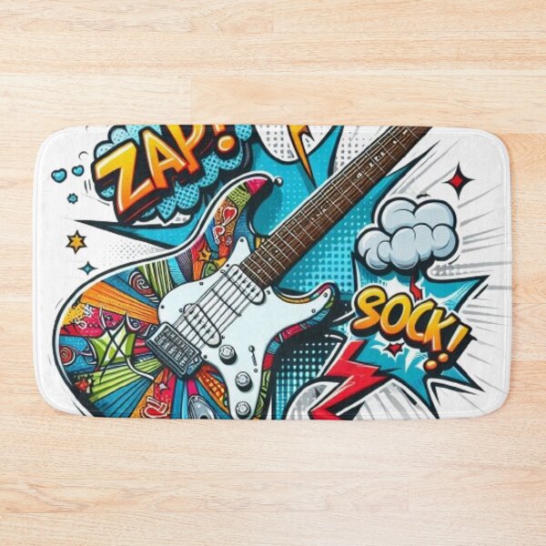 Item preview, Comic style guitar  designed and sold by MemeMelodies.