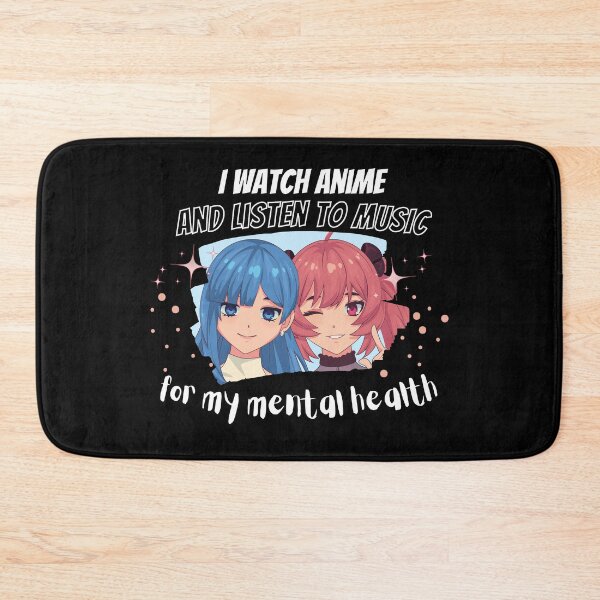 Item preview, I Watch Anime and Listen to Music for Mental Health Shirt, Kawaii Anime Fan, Positive Message, Self-Care, Sensory Regulation, Otaku Gift, Music Lover, Inspirational Quote, Emotional Support designed and sold by Zenovation.