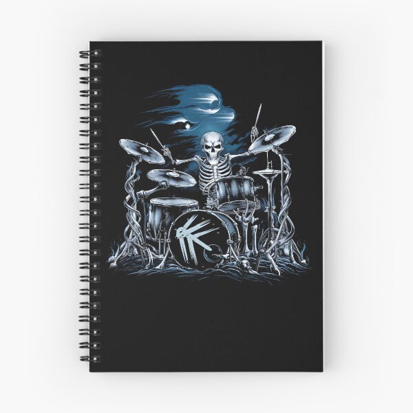 Item preview, Skeleton playing drums Musician Halloween graphic art designed and sold by MTRBSK11.