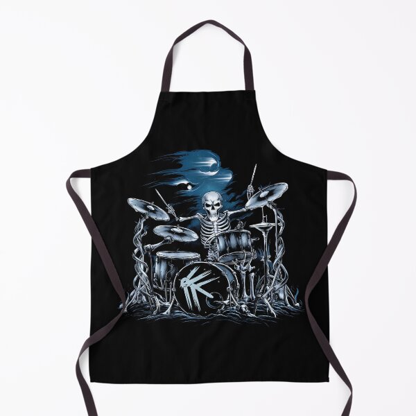 Item preview, Skeleton playing drums Musician Halloween graphic art designed and sold by MTRBSK11.