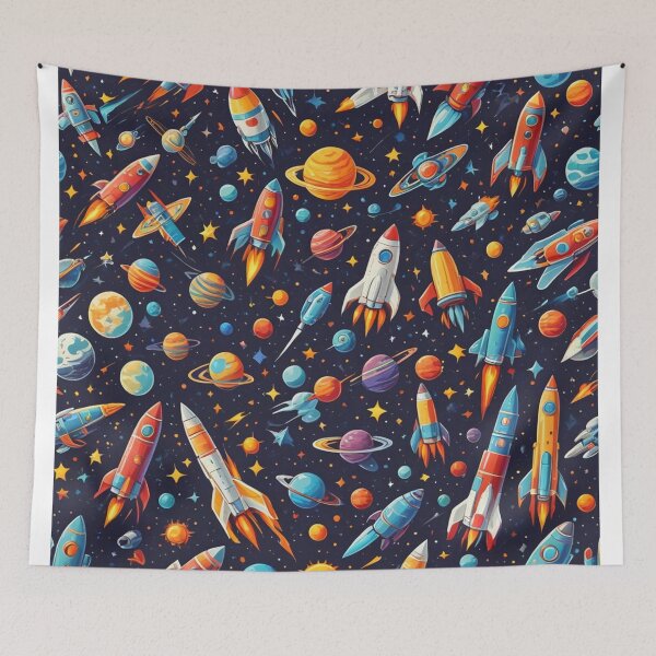 Item preview, space and rockets designed and sold by BlissMarket.