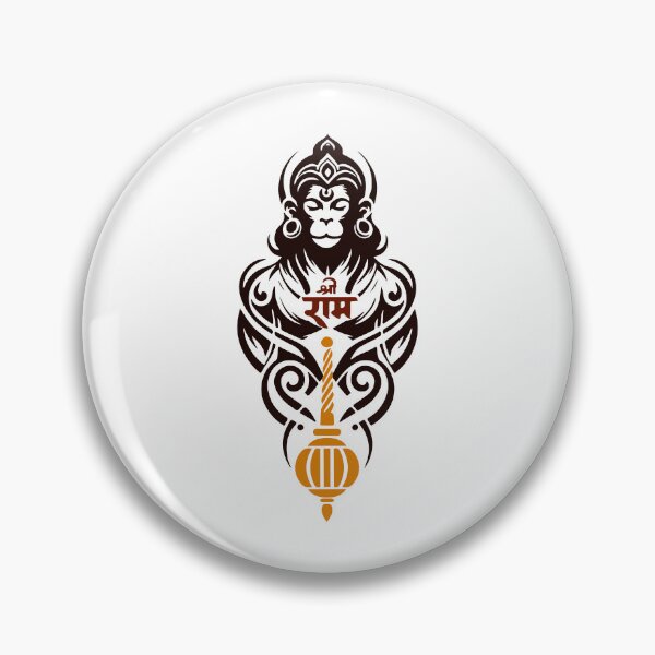 Item preview, Bajrangbali - Lord Hanuman Graphic T-shirt designed and sold by Scorpio Tees.