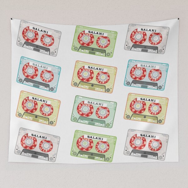 Item preview, Retro cassette tape with salami designed and sold by Art-of-Rory.