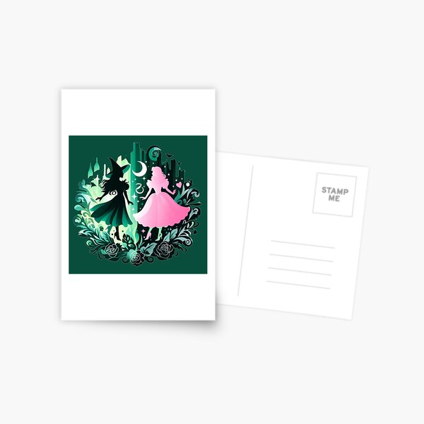 Elphaba & Glinda Wicked the Musical Postcard