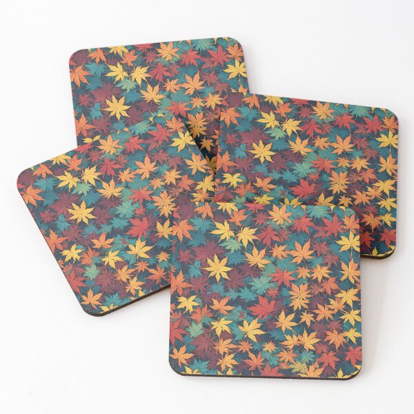 Item preview, Abstract Colorful Japanese Maple Pattern designed and sold by calibrit.