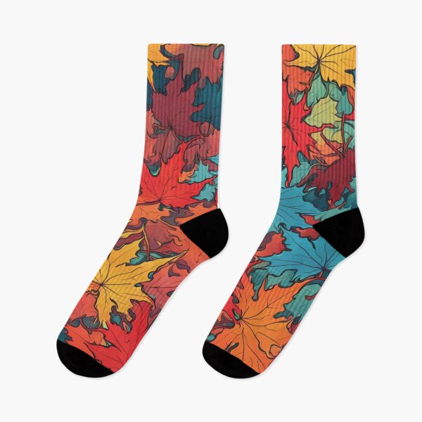 Item preview, Abstract Colorful Japanese Maple Pattern designed and sold by calibrit.