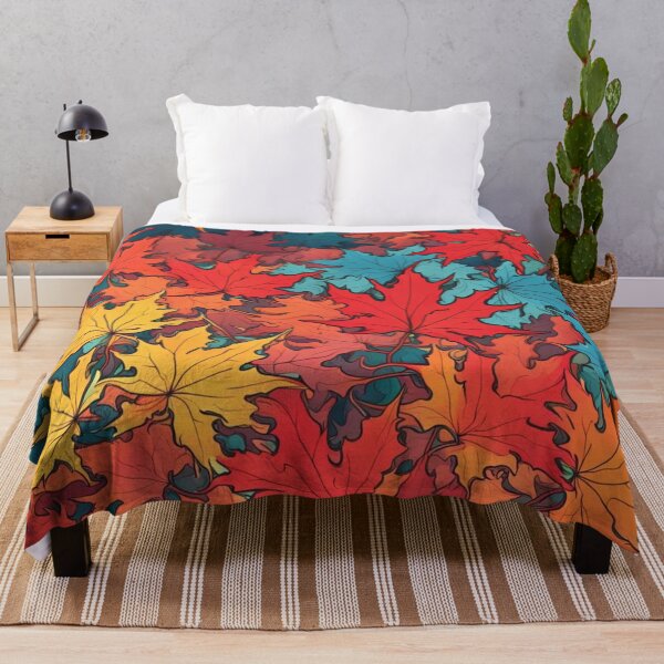 Item preview, Abstract Colorful Japanese Maple Pattern designed and sold by calibrit.