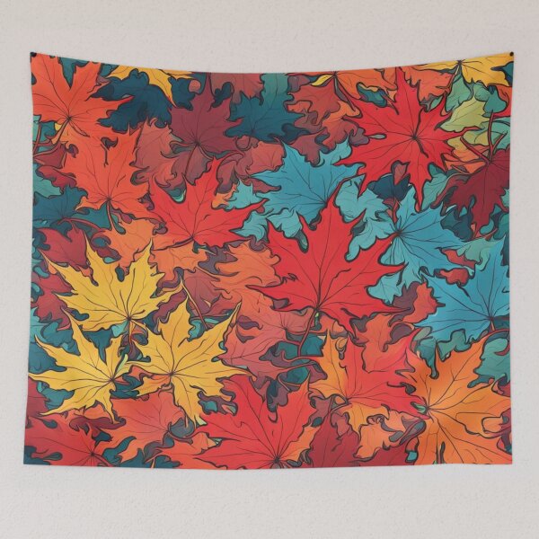 Item preview, Abstract Colorful Japanese Maple Pattern designed and sold by calibrit.