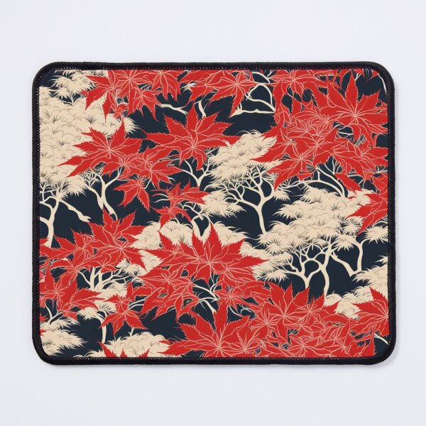 Item preview, Abstract Red and White Japanese Maple Pattern designed and sold by calibrit.