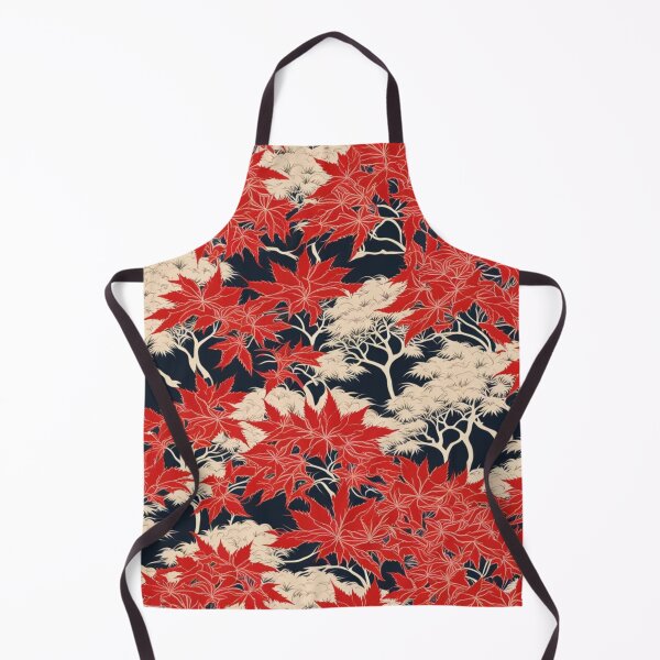 Item preview, Abstract Red and White Japanese Maple Pattern designed and sold by calibrit.