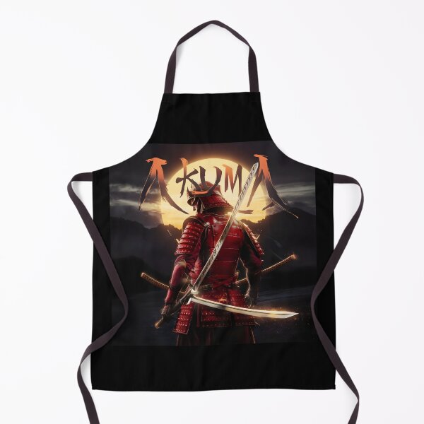Item preview, samurai graphic with akuma slogan designed and sold by graphicnew.