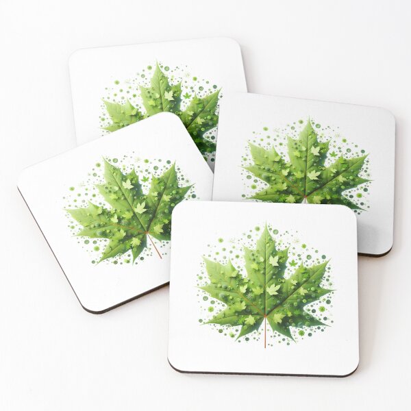Item preview, "Nature's Grace: Green Maple Leaf Serenity" designed and sold by JAMESAMORN.