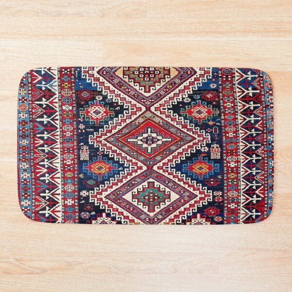 Item preview, Kuba Antique East Caucasus Carpet Print designed and sold by Vicky Brago-Mitchell®.