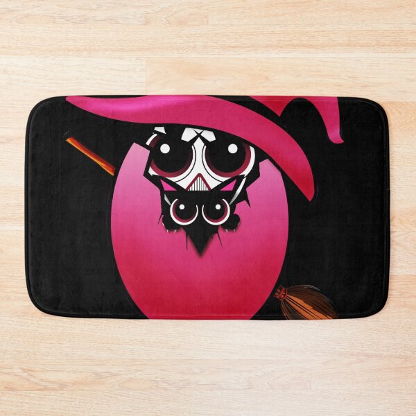 Item preview, Pink Hexlet - Enchanting Little Witch Cartoon Character on Black Background designed and sold by ComicBuzz 2024.