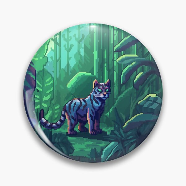Item preview, Pixel art tiger designed and sold by SorryCatPlay.