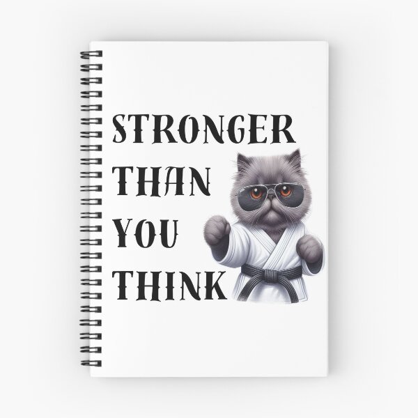 Item preview, Stronger Than You Think | Persian Karate Cat | Black Belt designed and sold by Chic-Fun.
