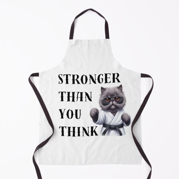 Item preview, Stronger Than You Think | Persian Karate Cat | Black Belt designed and sold by Chic-Fun.