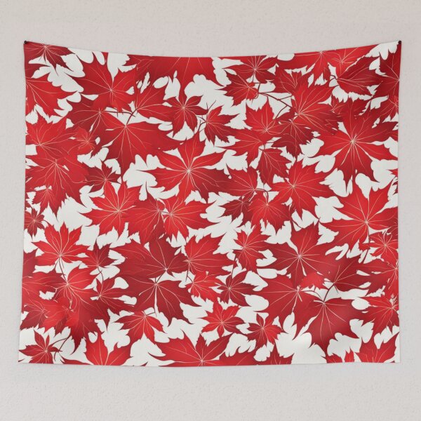 Item preview, Abstract Red Japanese Maple Pattern designed and sold by calibrit.