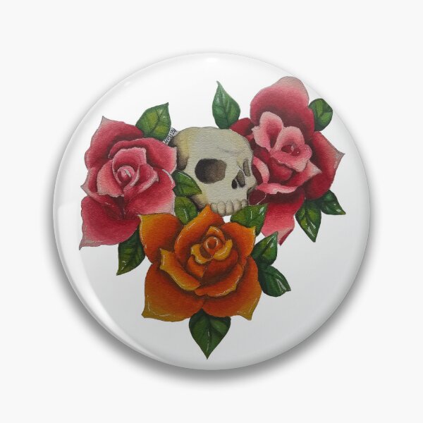 Item preview, Skull & Roses by Moss designed and sold by TheMossyCreations.